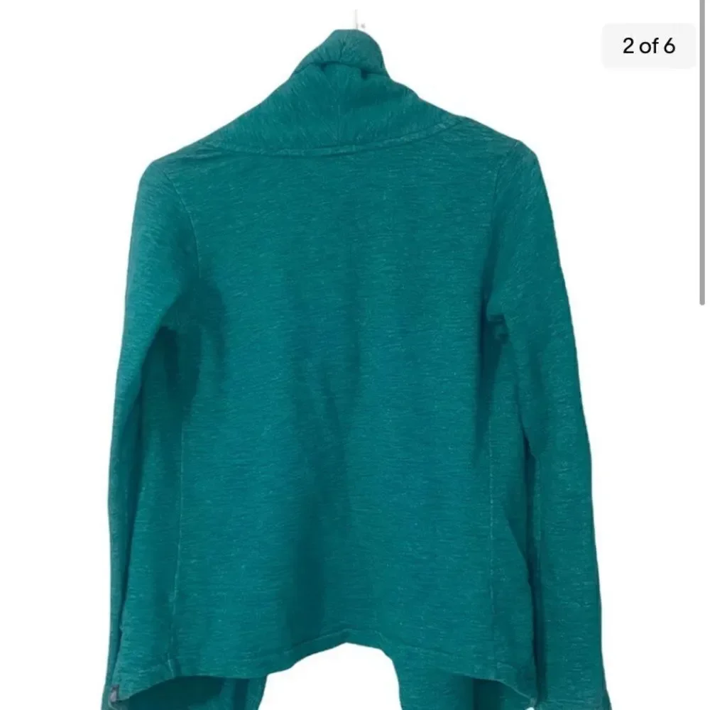 north face crossover wrap cardigan teal beautiful size xs